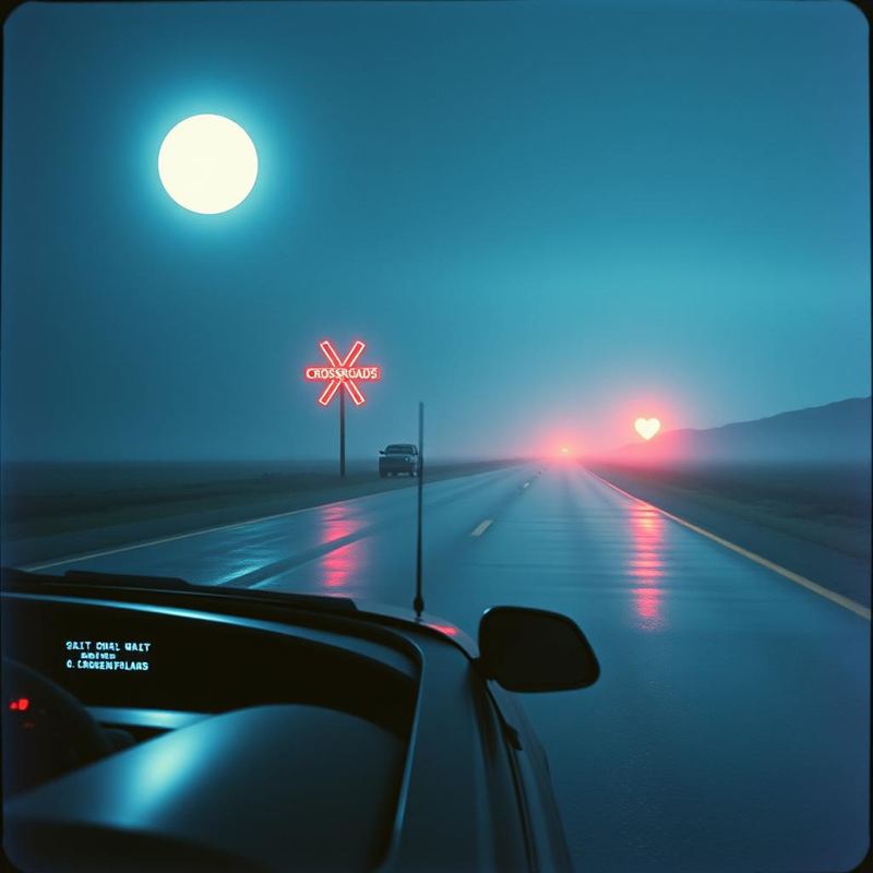 Cover artwork for There’s a crossroads ahead by Amanda Vale