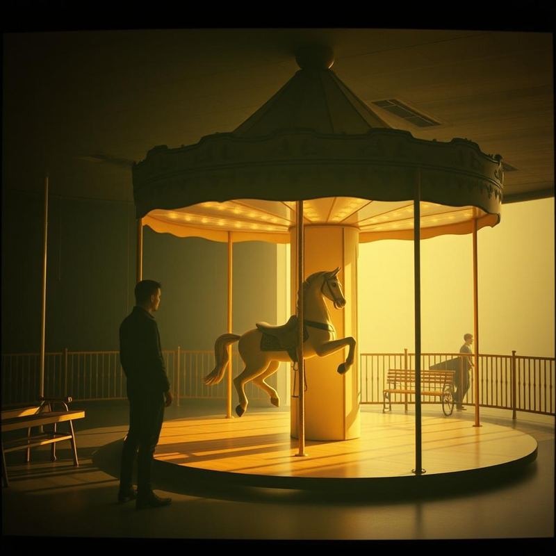 Cover artwork for The Lonely Carousel by Amanda Vale