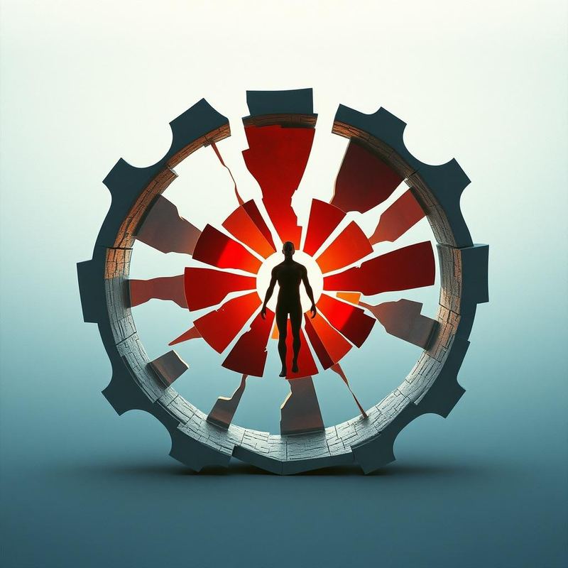 Cover artwork for Jagged spin by Amanda Vale