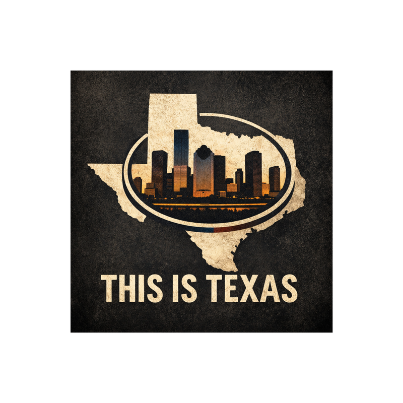 Cover artwork for This Is Texas by Jenny Vale